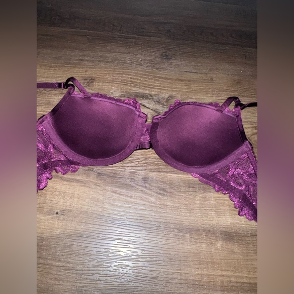 NWOT Savage X Fenty Lightly Lined Lace Purple Bra - Picture 5 of 7